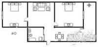 电表厂家属楼2室1厅1卫户型图