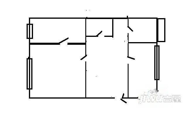 春明小区2室1厅1卫户型图