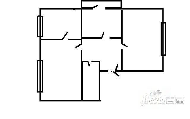 春明小区2室1厅1卫户型图