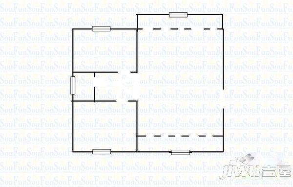 南城明珠2室1厅1卫户型图