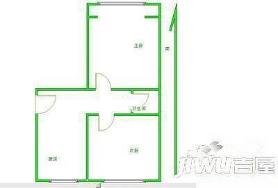 南城明珠2室1厅1卫户型图