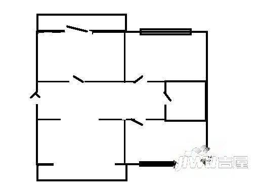 好旺达公寓2室1厅1卫户型图