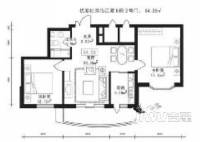 投资大厦2室1厅1卫户型图