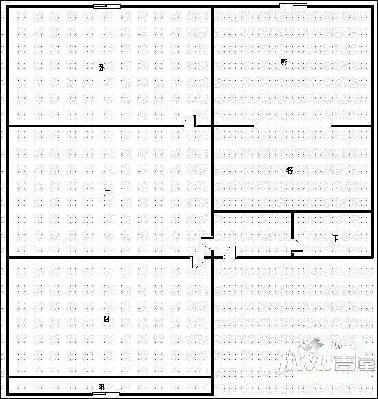 拉林新村2室1厅1卫户型图