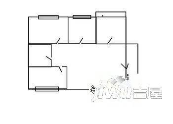 文道雅居2室2厅1卫95㎡户型图