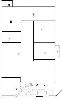 金马大厦3室2厅2卫户型图