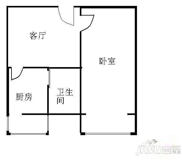 金马大厦3室2厅2卫户型图