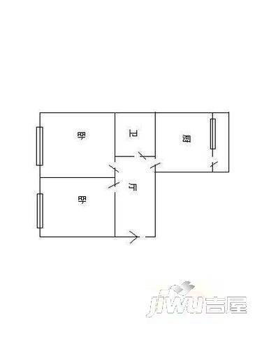 宏南小区2室1厅1卫户型图