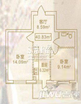 高丽风情小镇1室1厅1卫户型图