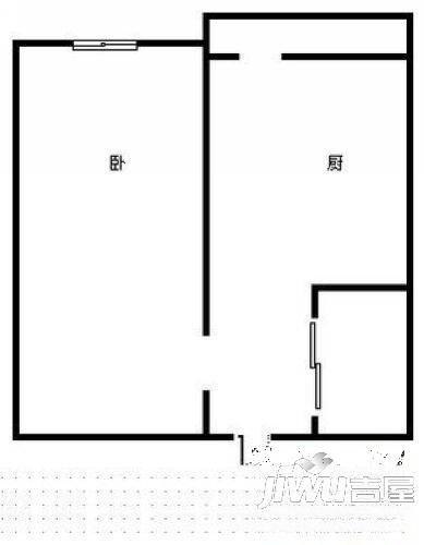 顾乡小区1室1厅1卫户型图