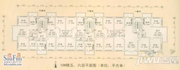 锦绣丽都2室1厅1卫户型图