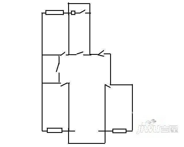 量具小区2室1厅2卫户型图