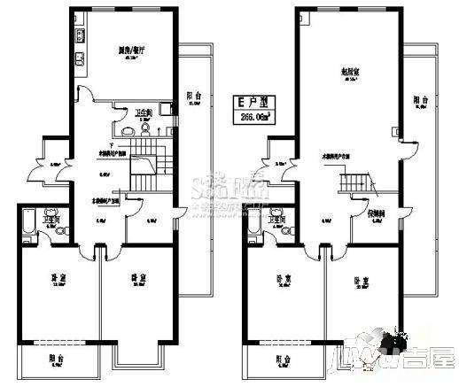 公园一品4室2厅2卫户型图