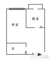 中医药大学住宅楼1室1厅1卫42㎡户型图