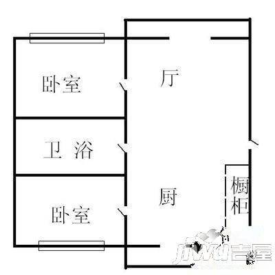 宏信广场1室1厅1卫户型图