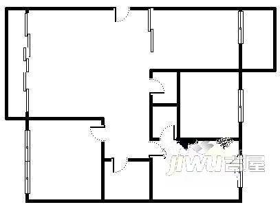 人和名苑2室1厅1卫135㎡户型图