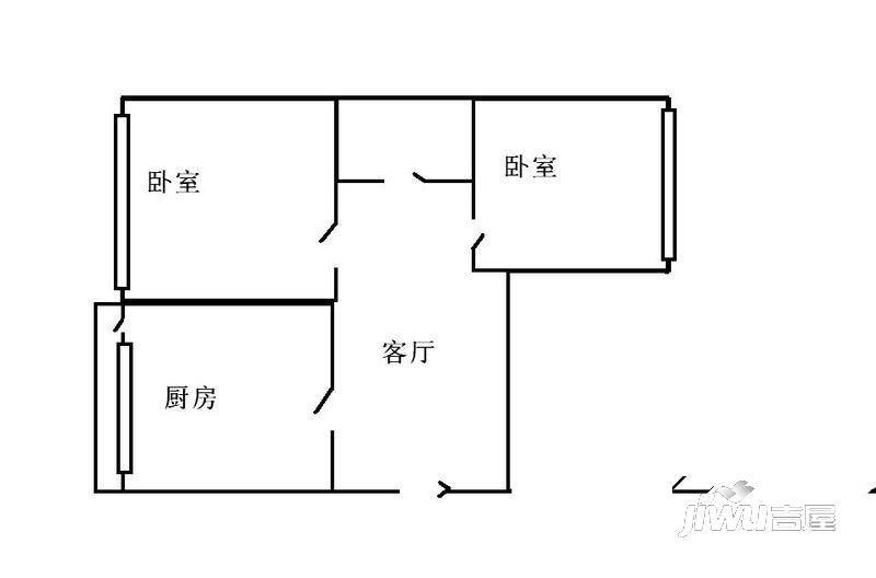 新乐小区1室1厅1卫户型图