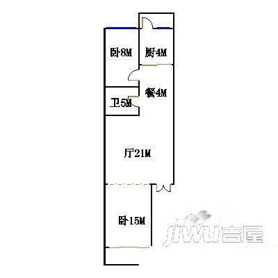 农垦小区2室1厅1卫户型图