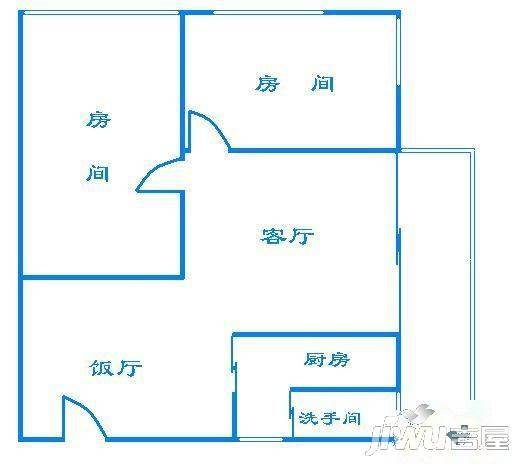 三姓小区1室1厅1卫户型图