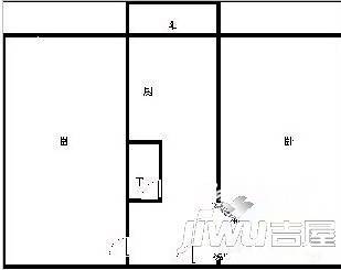 华山小区1室1厅1卫户型图