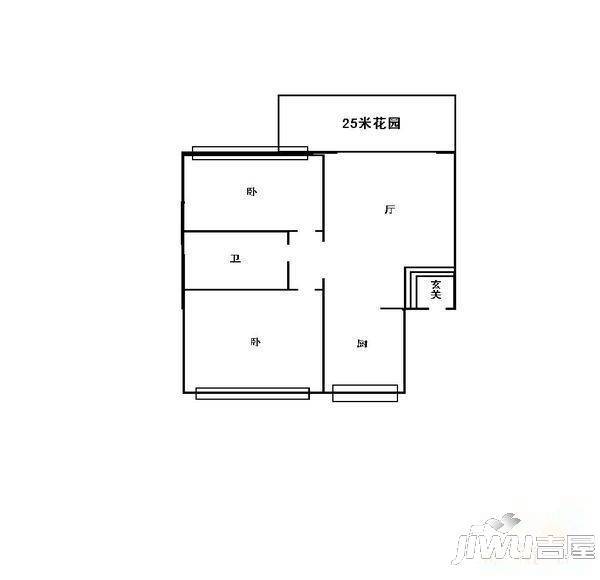 海顺新苑3室1厅1卫114㎡户型图