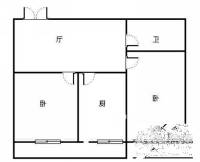 乐东嘉园2室1厅1卫户型图