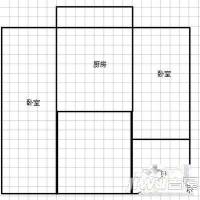 闽江小区二期2室1厅1卫56㎡户型图