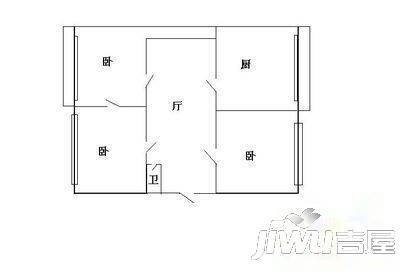 铁岭小区3室2厅1卫户型图