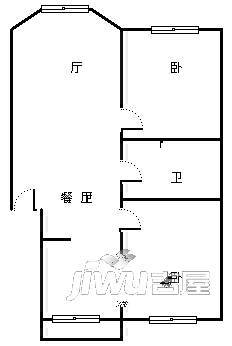 汉林美苑3室1厅1卫户型图