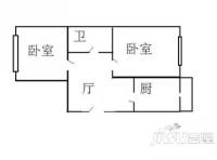 文林小区2室1厅1卫户型图