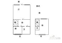 北树小区2室1厅2卫户型图