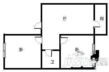 先锋小区2室1厅1卫户型图