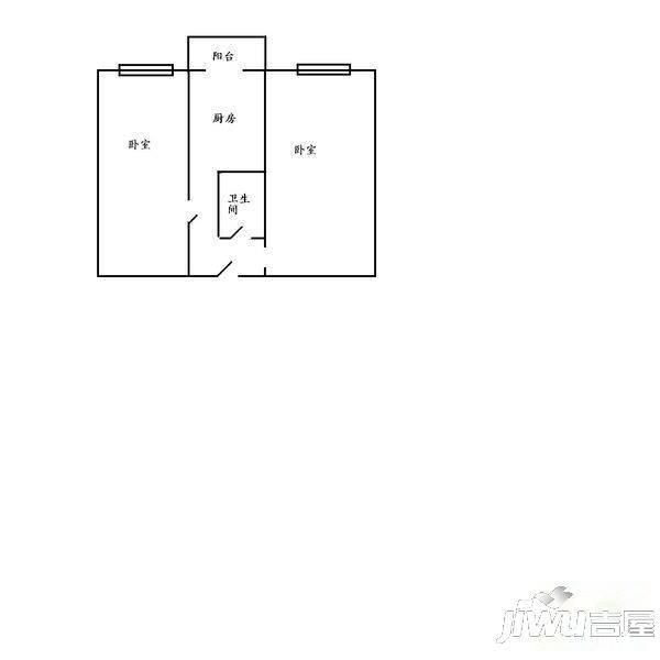 五叙小区1室1厅1卫户型图