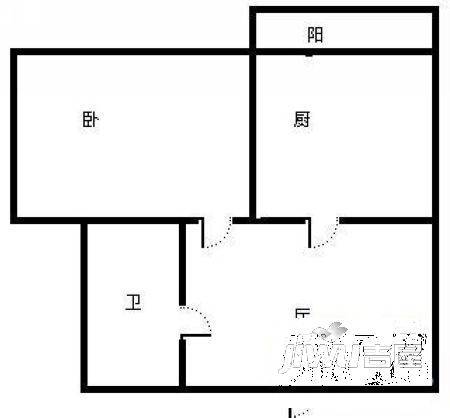 五叙小区1室1厅1卫户型图