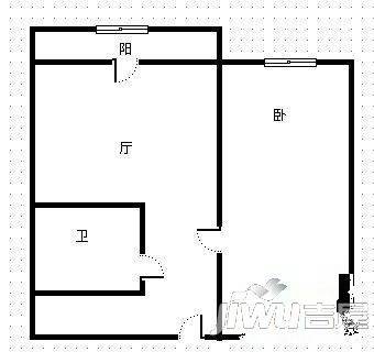 建成家园2室2厅1卫户型图