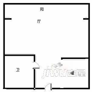 金汇大厦2室1厅1卫户型图