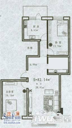 佳和远景2室2厅2卫131.1㎡户型图