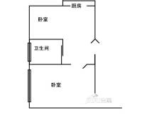 新江桥小区2室1厅1卫户型图