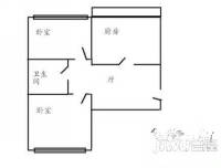 宣西电业小区2室1厅1卫户型图