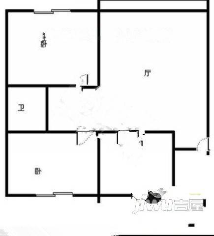 泰山大成2室1厅1卫户型图