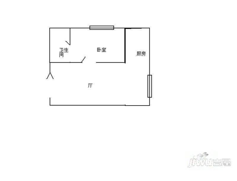 泰山大成2室1厅1卫户型图