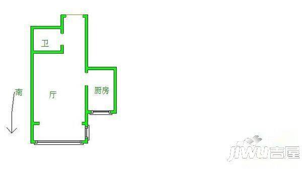 兴龙小区2室1厅1卫户型图