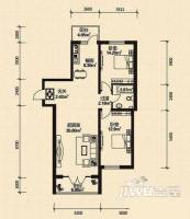群力新区2室1厅1卫户型图