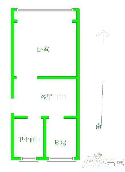 人达小区2室1厅1卫户型图