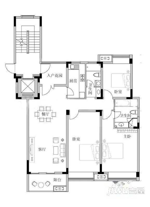 紫金相府4室1厅2卫户型图