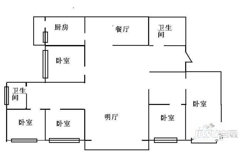 紫金相府4室1厅2卫户型图