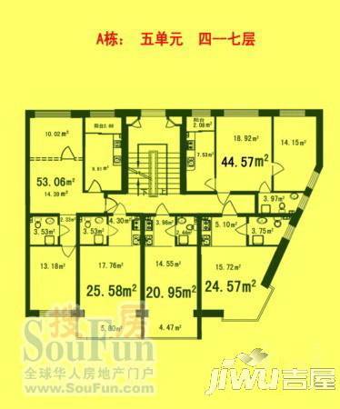 伸马祥园1室1厅1卫户型图