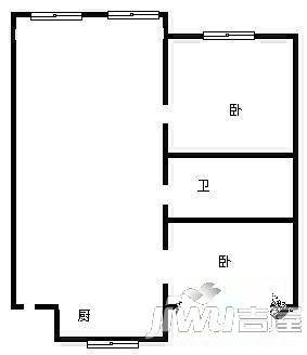 泰山小区2室1厅1卫91㎡户型图