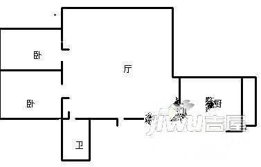 上方小区3室1厅1卫155㎡户型图