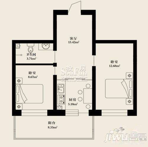 枫林时代4室1厅2卫户型图